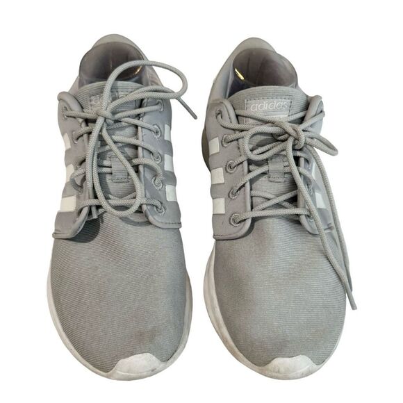 ADIDAS Women’s Gray White Cloudfoam Sneakers Size 9.5 - Picture 3 of 8